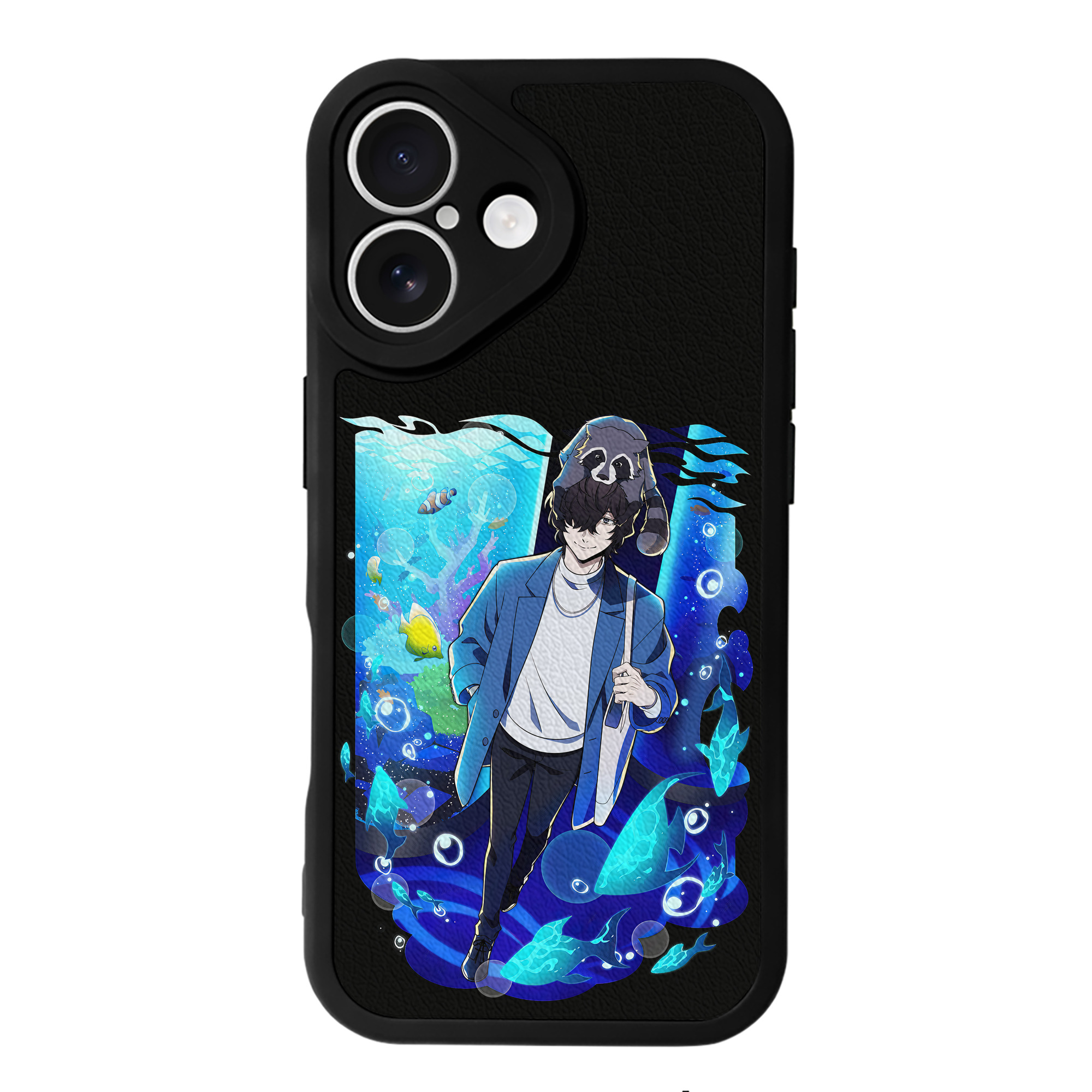 （画像用） 文豪ストレイドッグス Bungo Stray Dogs 【iPhone 16シリーズ対応】シリコンスマホケース（レザー調） 材質：シリコン